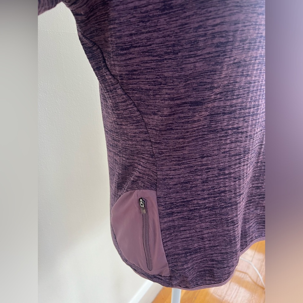Nike Running Dri-Fit Heathered Purple Running Cowl Neck Pullover Size Small - Picture 5 of 9